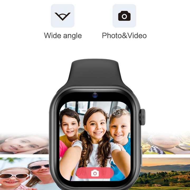 K20 1.81 inch Children Sport Smart Watch, Support Video Call / Message Notification / GPS / WiFi / AI(Pink)