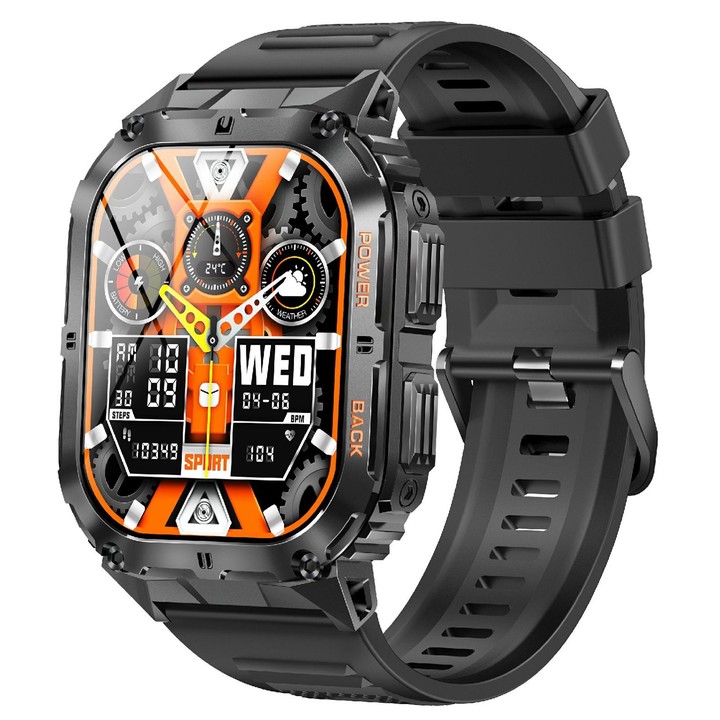 LEMFO K61 Pro 1.96 inch BT5.0 Sport Smart Watch, Support Bluetooth Call / Sleep / Blood Oxygen / Heart Rate / Blood Pressure Hea