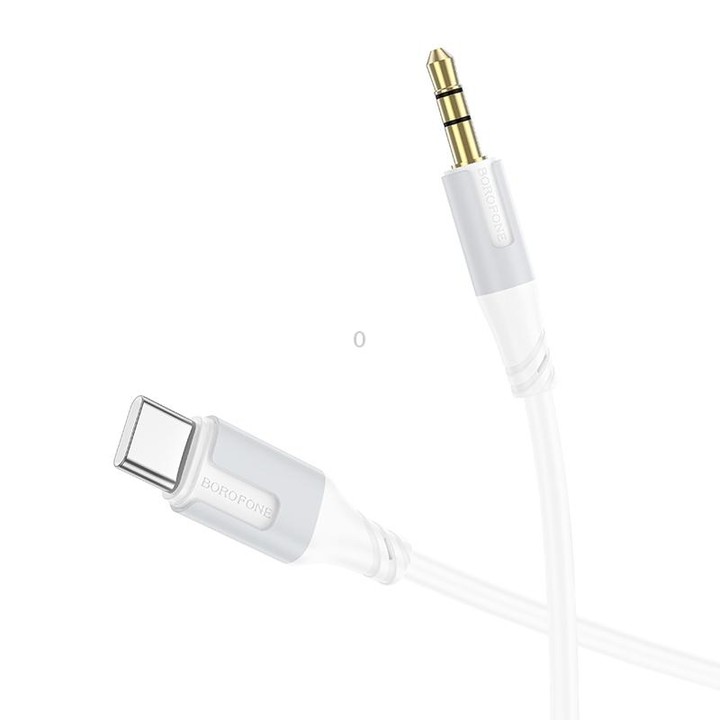 Borofone BL19 AUX Creator Audio Cable, 3.5mm to Type-C Cable, Length: 1m(White)