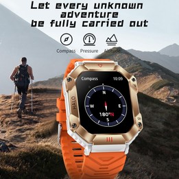 KR80 2.0 inch BT5.1 IP67 Sport Smart Watch, Support Bluetooth Call / Sleep / Blood Oxygen / Heart Rate / Blood Pressure Health M