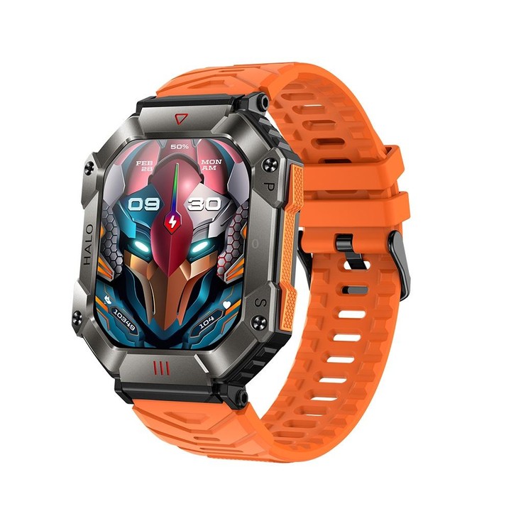 KR80 2.0 inch BT5.1 IP67 Sport Smart Watch, Support Bluetooth Call / Sleep / Blood Oxygen / Heart Rate / Blood Pressure Health M