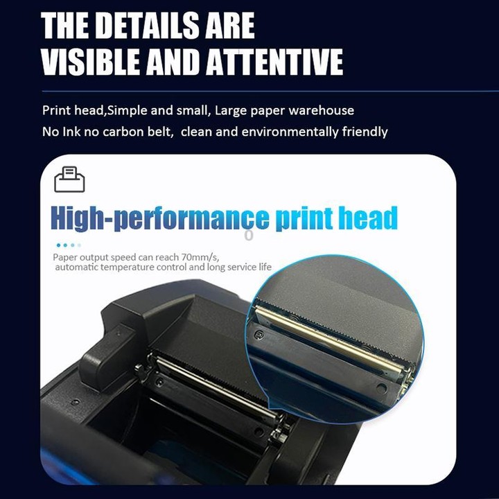 POS-5890U 58mm USB+Bluetooth Thermal Receipt Printer(US Plug)