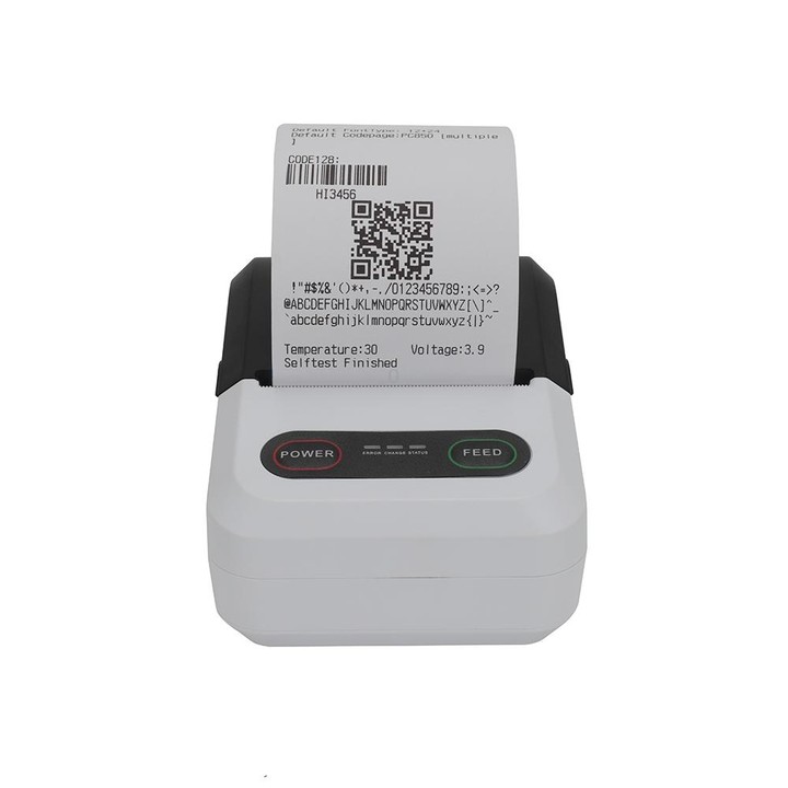 BT-583 58mm USB-C/Type-C + Bluetooth Portable Thermal Printer, Specification:EU Plug(Blue White)
