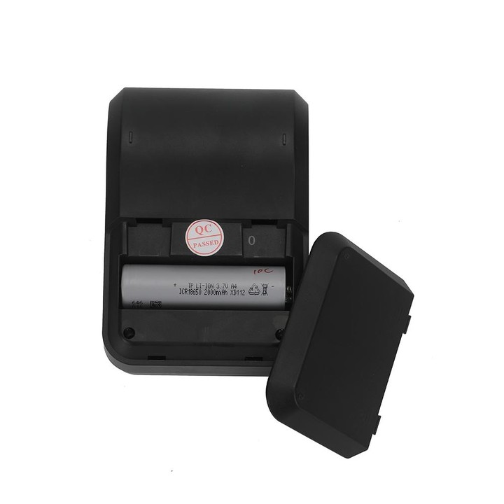 BT-583 58mm USB-C/Type-C + Bluetooth Portable Thermal Printer, Specification:EU Plug(Black)