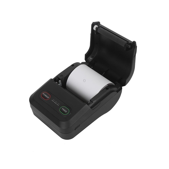 BT-583 58mm USB-C/Type-C + Bluetooth Portable Thermal Printer, Specification:US Plug(Blue White)