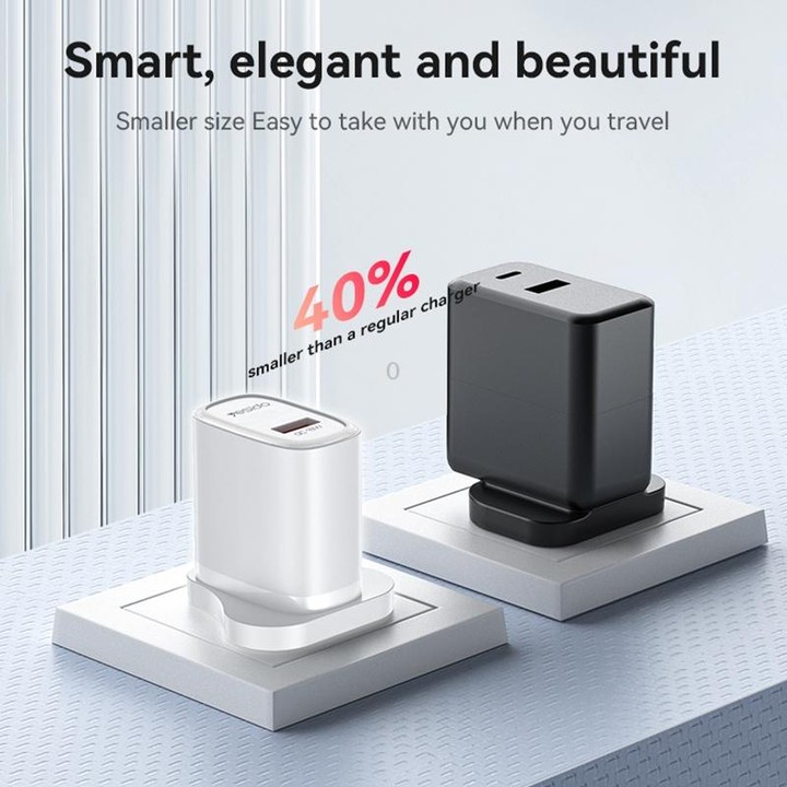 Yesido YC85C 18W USB Fast Charger with USB to USB-C / Type-C Cable, Specification:UK Plug(White)