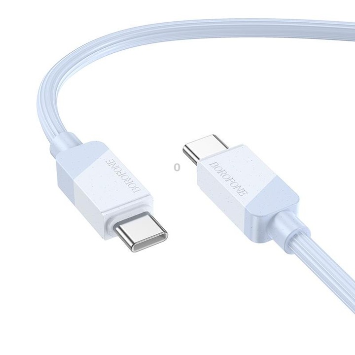 Borofone BX107 60W USB-C / Type-C to USB-C / Type-C Fast Charge Data Cable, Length:1m(Blue)