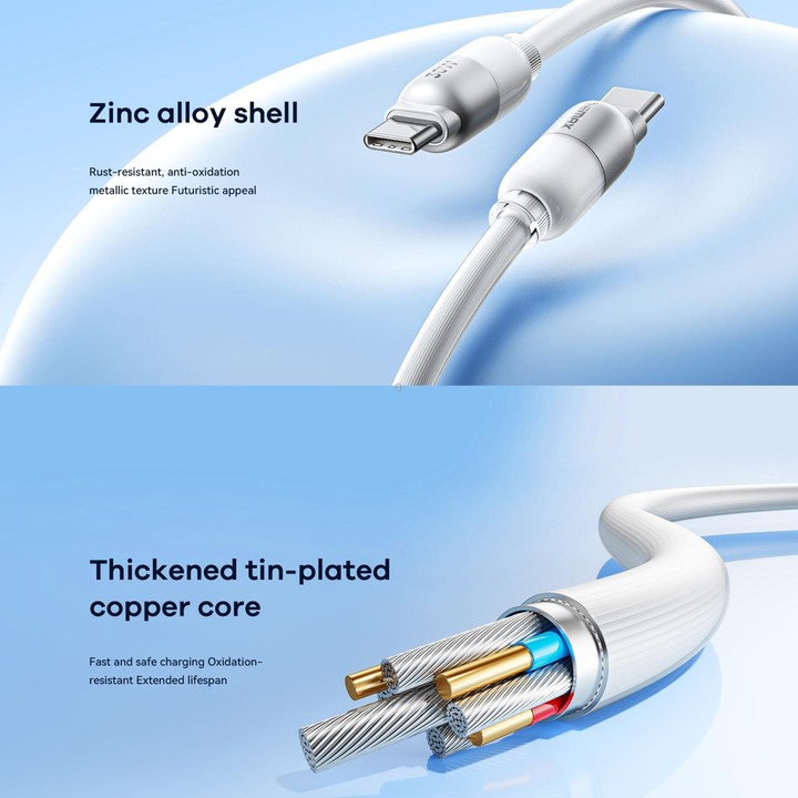 REMAX RC-C037 Capsule 1.2m 30W Type-C to Type-C PVC Fast Charging Cable(Black)