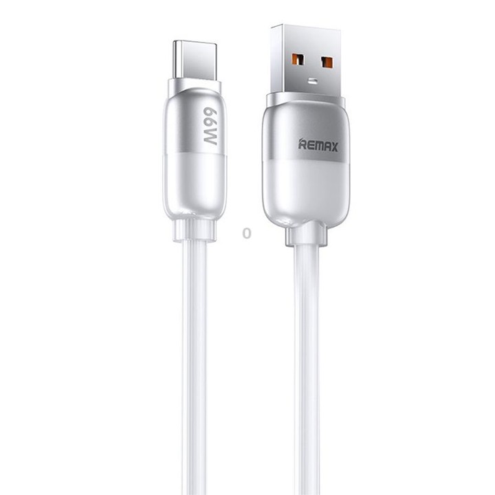 REMAX RC-C038 Capsule 1.2m 66W USB to Type-C PVC Fast Charging Cable(White)