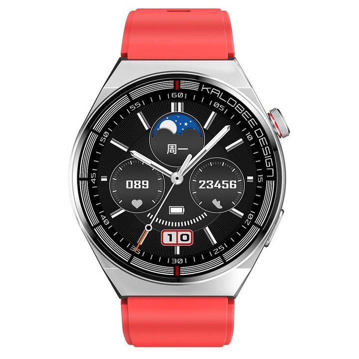 1.3 inch Silicone Band IP68 Waterproof Smart Watch Support Bluetooth Call(Red)