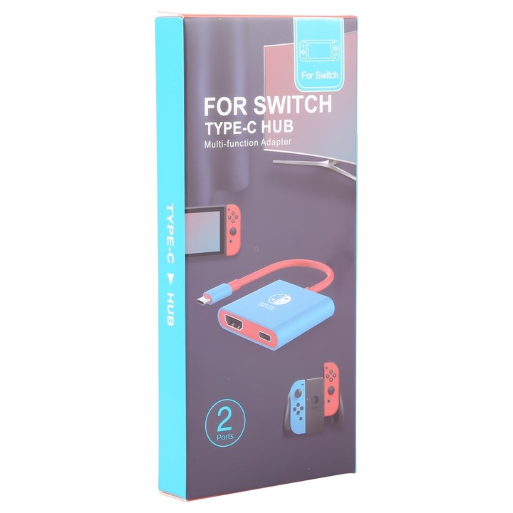 2 in 1 USB-C / Type-C to HDMI + USB-C / Type-C Video Converter for Switch / Steam