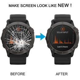 For Garmin Fenix 6X Solar Original LCD Display Screen