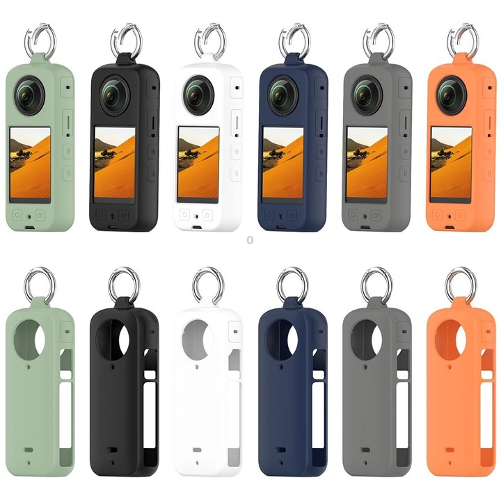 For Insta360 X3 Portable Silicone Protective Case(Ice Green)
