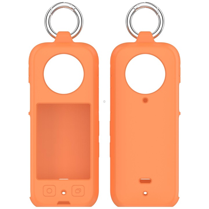 For Insta360 X3 Portable Silicone Protective Case(Orange)