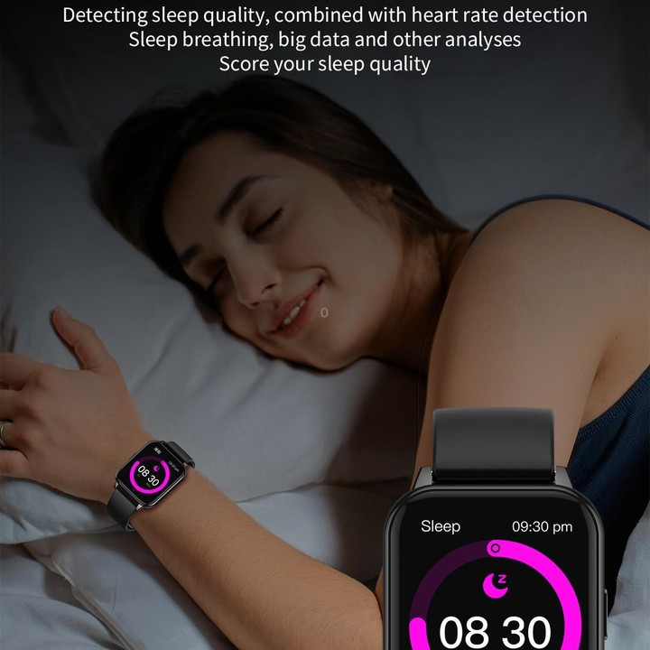 CY12 1.9 inch IPS Screen Smart Watch Supports Voice Calls / Health Monitoring(Black)