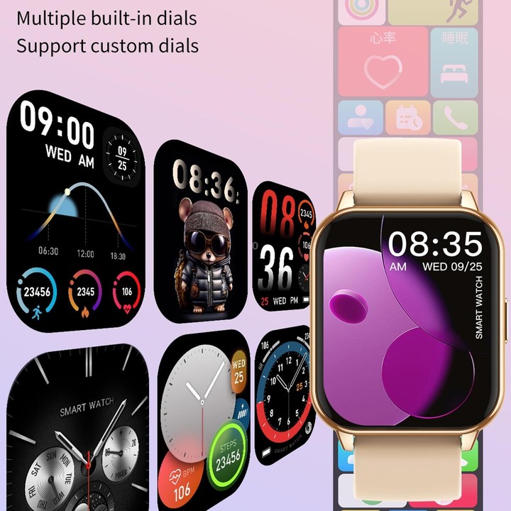 CY12 1.9 inch IPS Screen Smart Watch Supports Voice Calls / Health Monitoring(Silver)