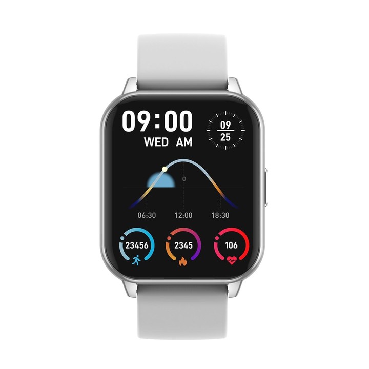 CY12 1.9 inch IPS Screen Smart Watch Supports Voice Calls / Health Monitoring(Silver)