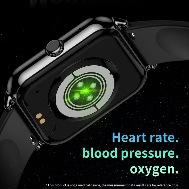 CY13 1.9 inch IPS Square Screen Smart Watch Supports Bluetooth Calls / Health Monitoring(Black)
