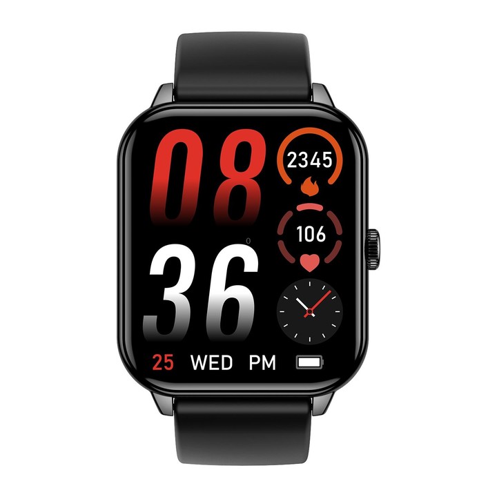 CY13 1.9 inch IPS Square Screen Smart Watch Supports Bluetooth Calls / Health Monitoring(Black)