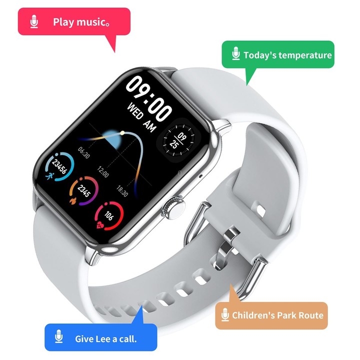 CY13 1.9 inch IPS Square Screen Smart Watch Supports Bluetooth Calls / Health Monitoring(Gold)