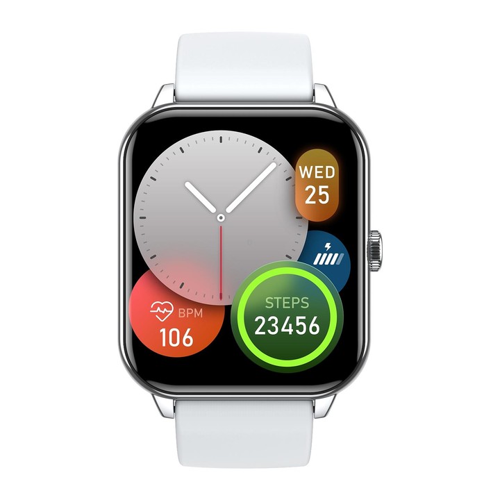 CY13 1.9 inch IPS Square Screen Smart Watch Supports Bluetooth Calls / Health Monitoring(Silver)
