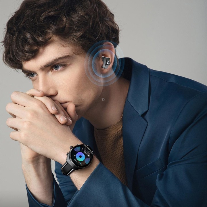 G95 1.53 inch IPS Screen 2 in 1 Bluetooth Earphone Smart Watch(Silver)