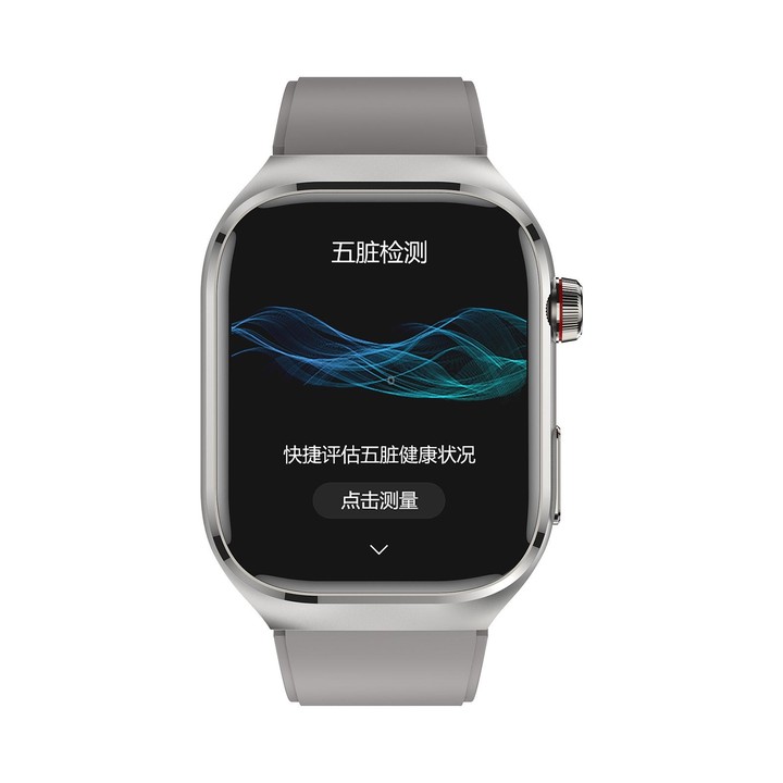 TK16 2.04 inch LCD Screen Silicone Strap Smart Watch Supports Health Monitoring(Grey)