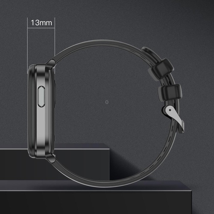 X9 1.85 inch Square Screen 2 in 1 Bluetooth Earphone Smart Watch(Black)