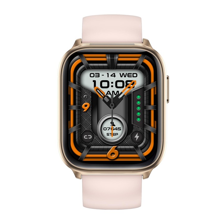 X9 1.85 inch Square Screen 2 in 1 Bluetooth Earphone Smart Watch(Gold Pink)