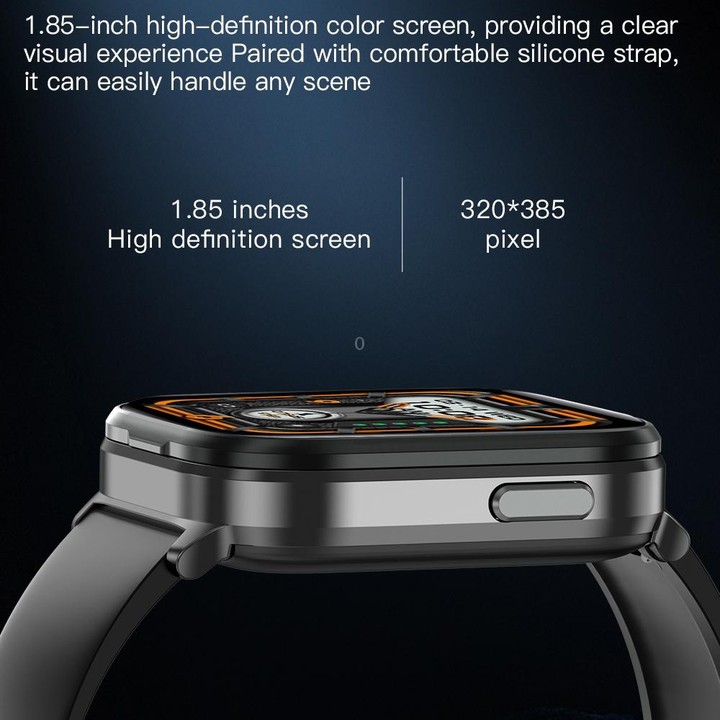 X9 1.85 inch Square Screen 2 in 1 Bluetooth Earphone Smart Watch(Gold Pink)