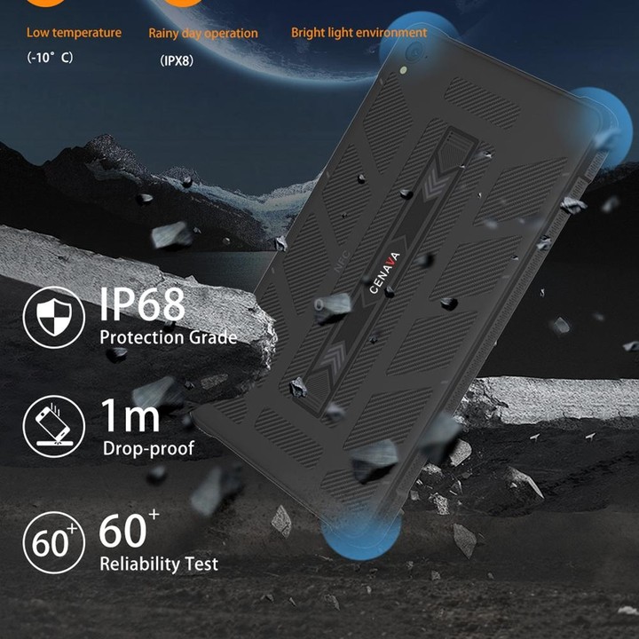 CENAVA A868T IP68 Rugged Tablet PC, 8GB+128GB, 8.68 inch Android 13 MT8788 Octa Core, 4G Network(US Plug)