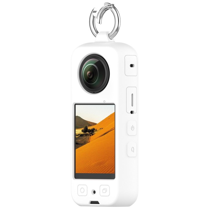 For Insta360 X4 Portable Silicone Protective Case(White)