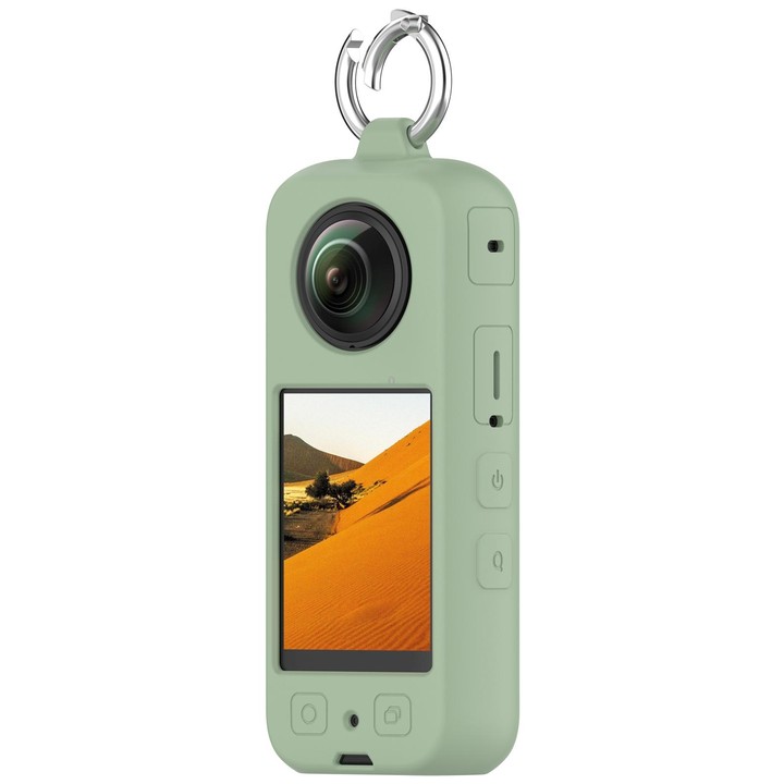 For Insta360 X4 Portable Silicone Protective Case(Ice Green)