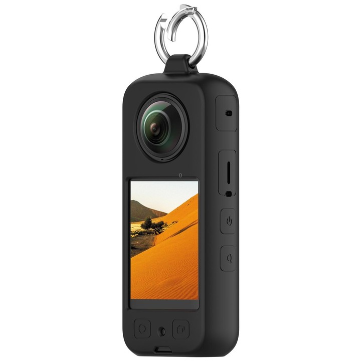 For Insta360 X4 Portable Silicone Protective Case(Black)