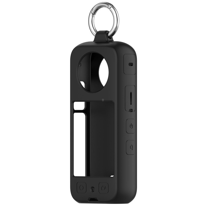 For Insta360 X4 Portable Silicone Protective Case(Black)