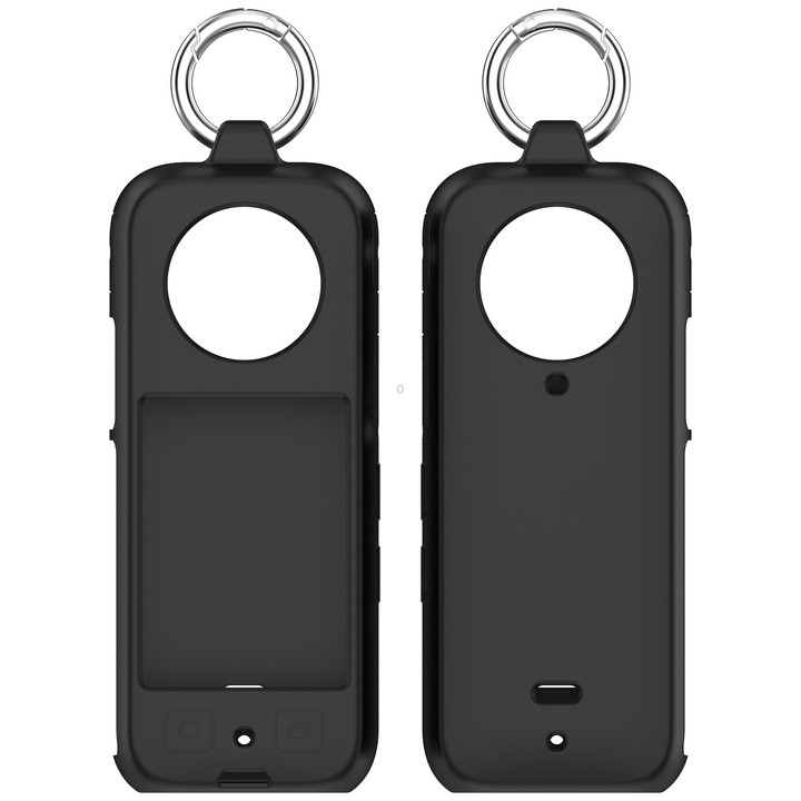 For Insta360 X4 Portable Silicone Protective Case(Black)