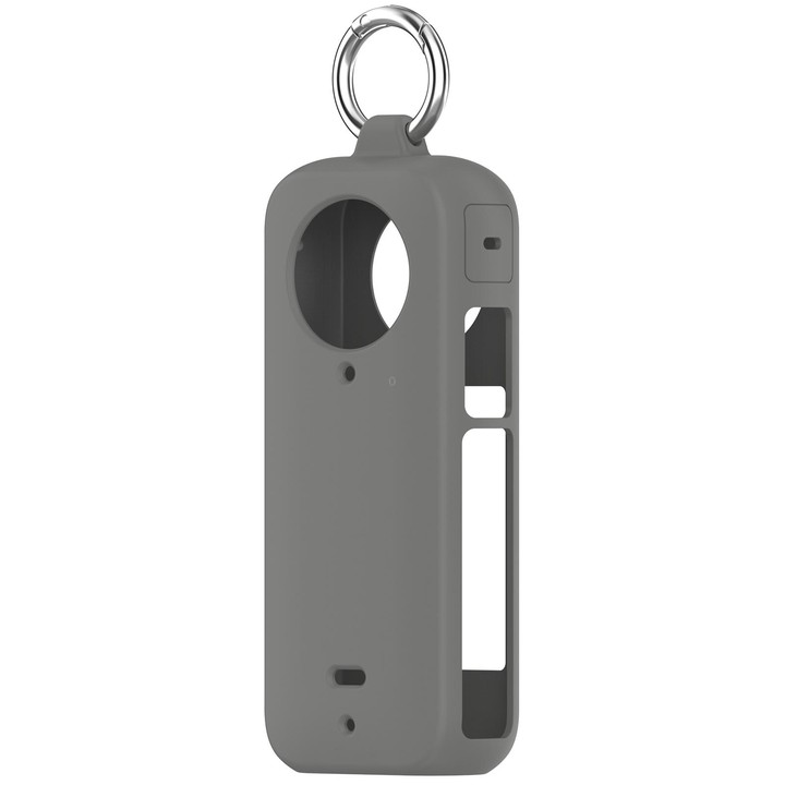For Insta360 X4 Portable Silicone Protective Case(Dark Grey)