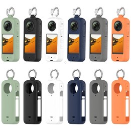 For Insta360 X4 Portable Silicone Protective Case(Dark Grey)