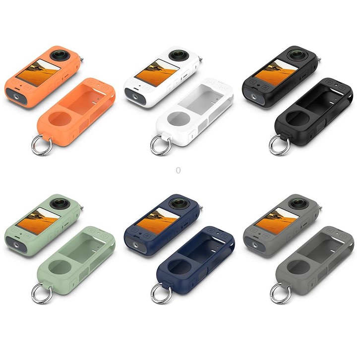 For Insta360 X4 Portable Silicone Protective Case(Dark Grey)