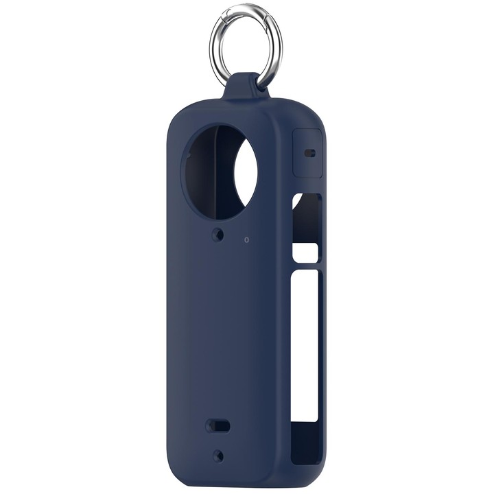 For Insta360 X4 Portable Silicone Protective Case(Midnight Blue)