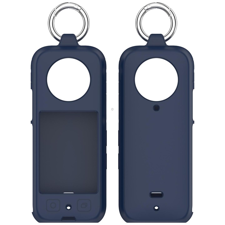 For Insta360 X4 Portable Silicone Protective Case(Midnight Blue)