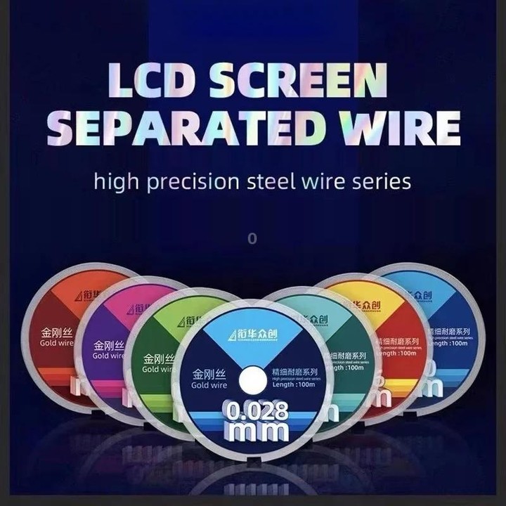 0.028mm x 100m Curved LCD Screen Separation Diamond Wire