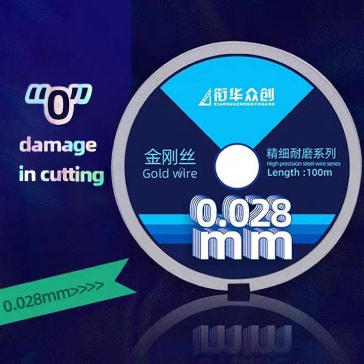 0.035mm x 100m Curved LCD Screen Separation Diamond Wire