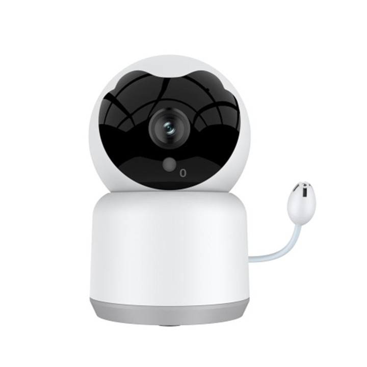 YT51 1920x1080 Home Baby Wireless Camera, with Temperature and Humidity Sensor EU Plug(White)
