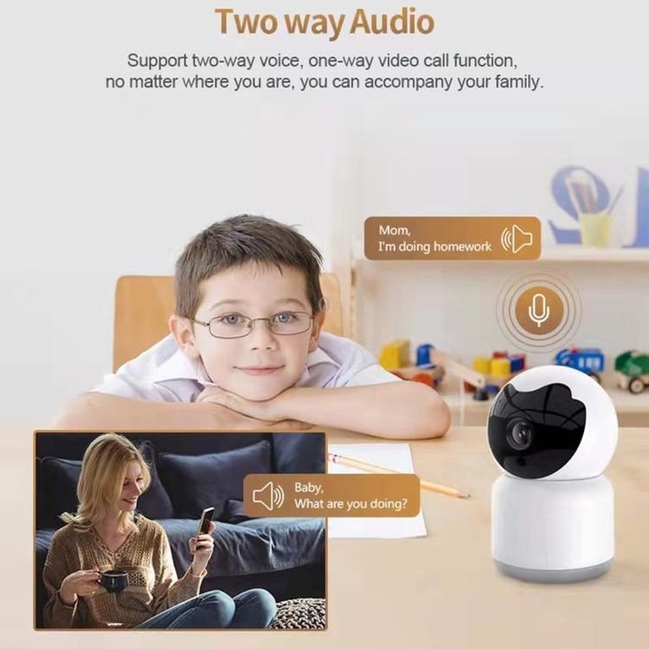 YT51 1920x1080 Home Baby Wireless Camera, without Temperature and Humidity Sensor AU Plug(White)