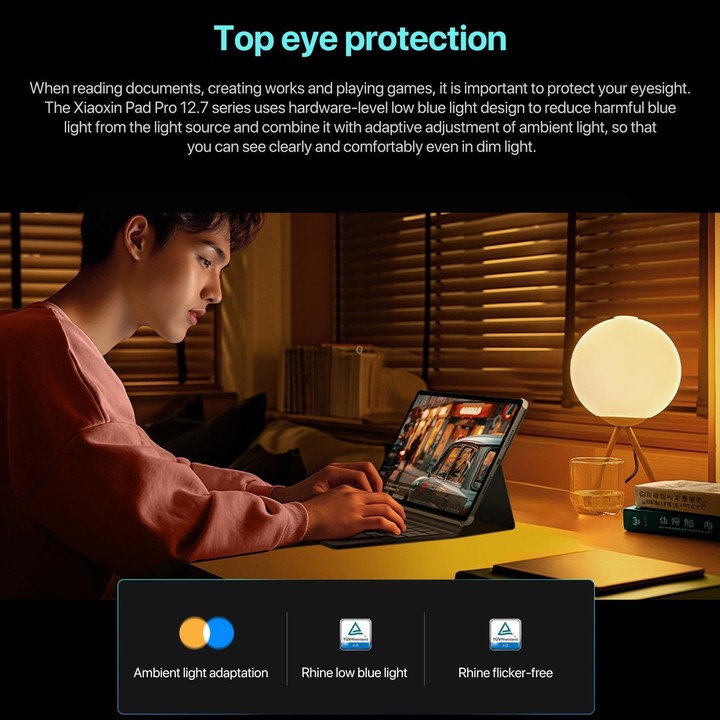 Lenovo Xiaoxin Pad Pro 12.7 inch 2025 WiFi Tablet, 8GB+128GB, ZUI 16, MediaTek Dimensity 8300 Octa Core, Support Fingerprint & F