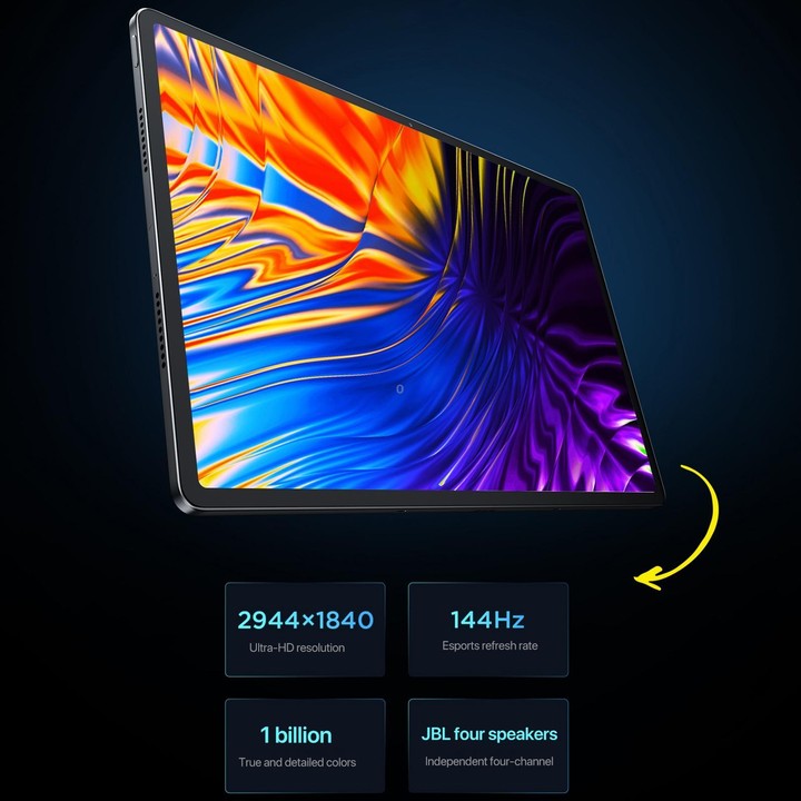 Lenovo Xiaoxin Pad Pro 12.7 inch 2025 WiFi Tablet, 12GB+256GB, ZUI 16, MediaTek Dimensity 8300 Octa Core, Support Fingerprint &