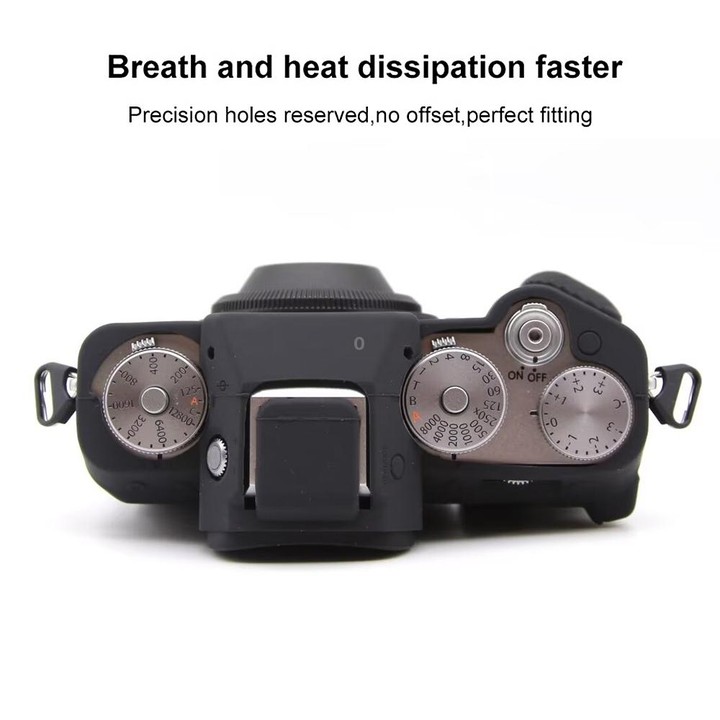 For FUJIFILM X-T5 Soft Silicone Protective Case(Black)