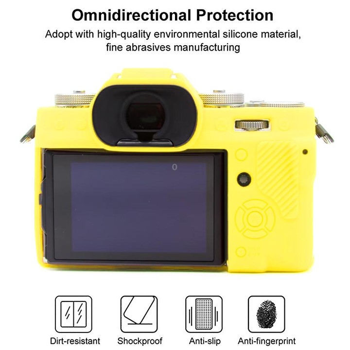 For FUJIFILM X-T5 Soft Silicone Protective Case(Yellow)