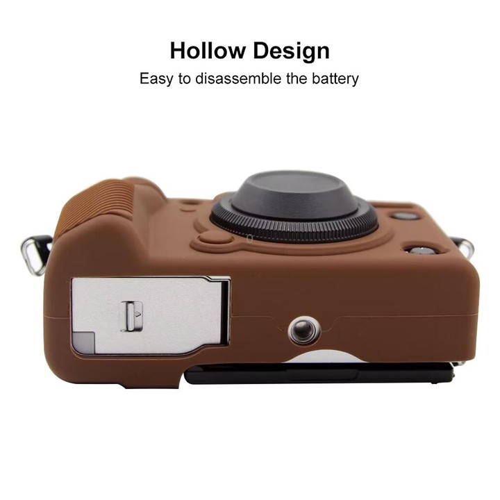 For FUJIFILM X-T5 Soft Silicone Protective Case(Coffee)